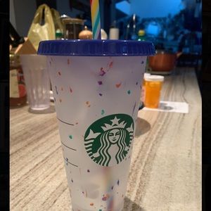 Starbucks confetti cup